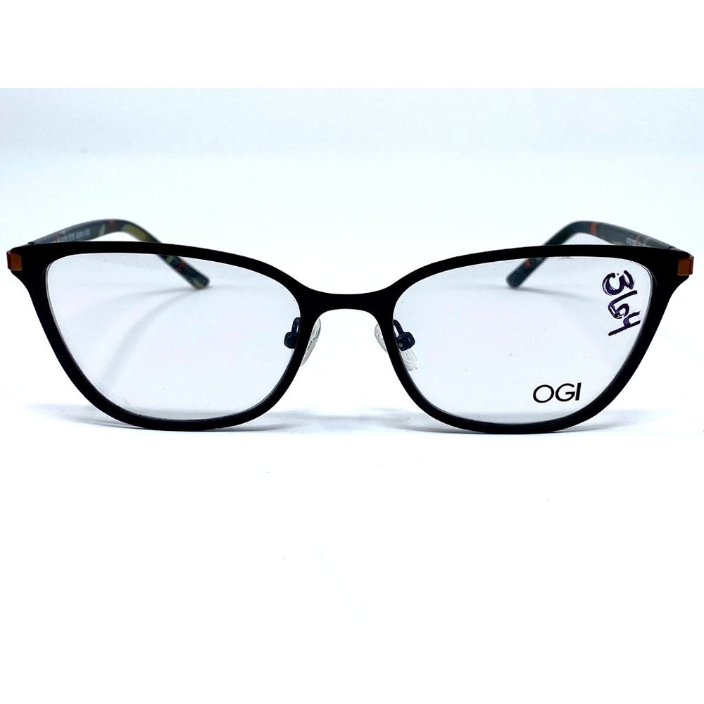 New OGI Evolution Black/Green Made in Italy Womens Eyeglasses 54-18-140